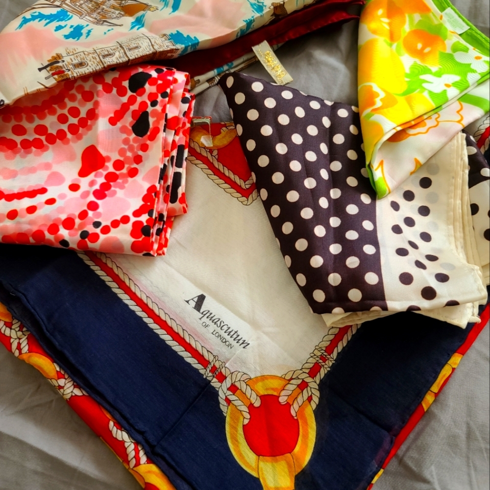 Aquascutum Silk Scarf Collection